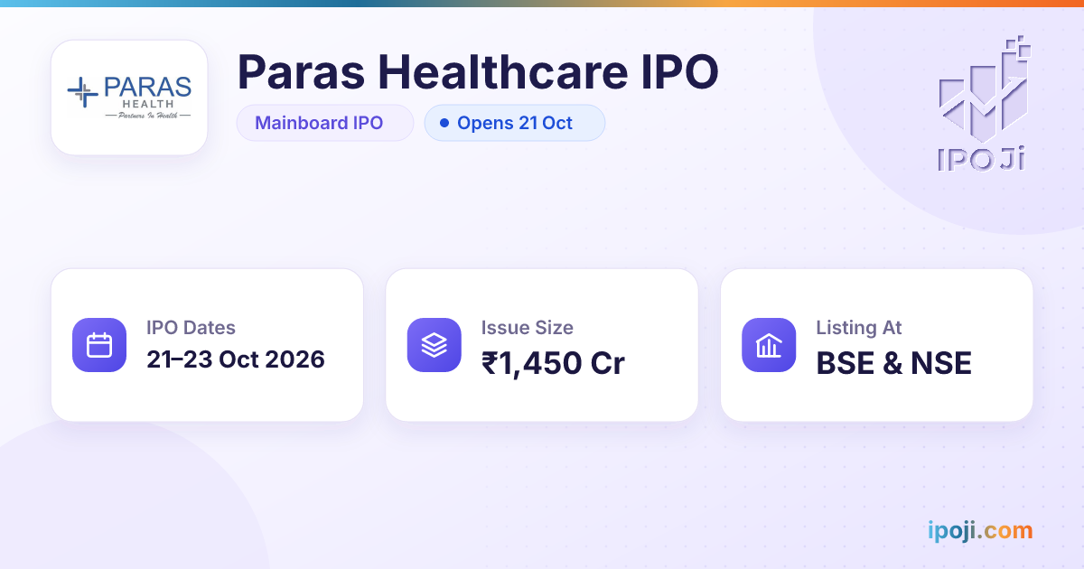 Paras Healthcare IPO logo